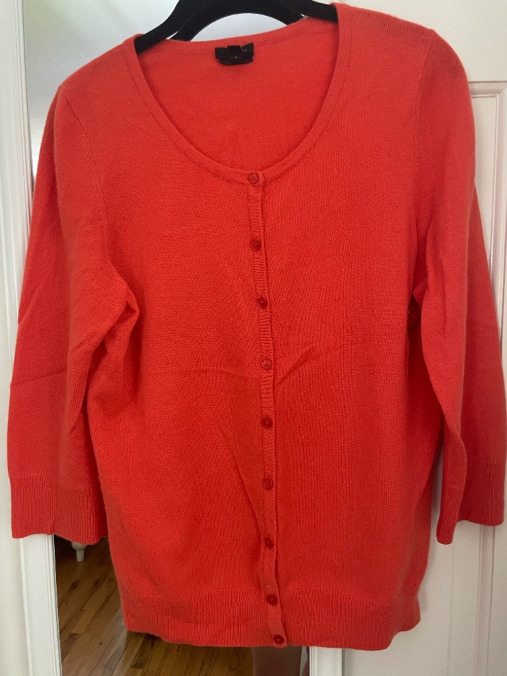 Talbots 100% Pure Cashmere 3/4 sleeve cardigan size L